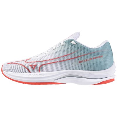 Zapatillas Para Correr Mizuno WAVE Rebellion Sonic 2 Mujer - Blancos / Rojos / Grises - Chile M832C